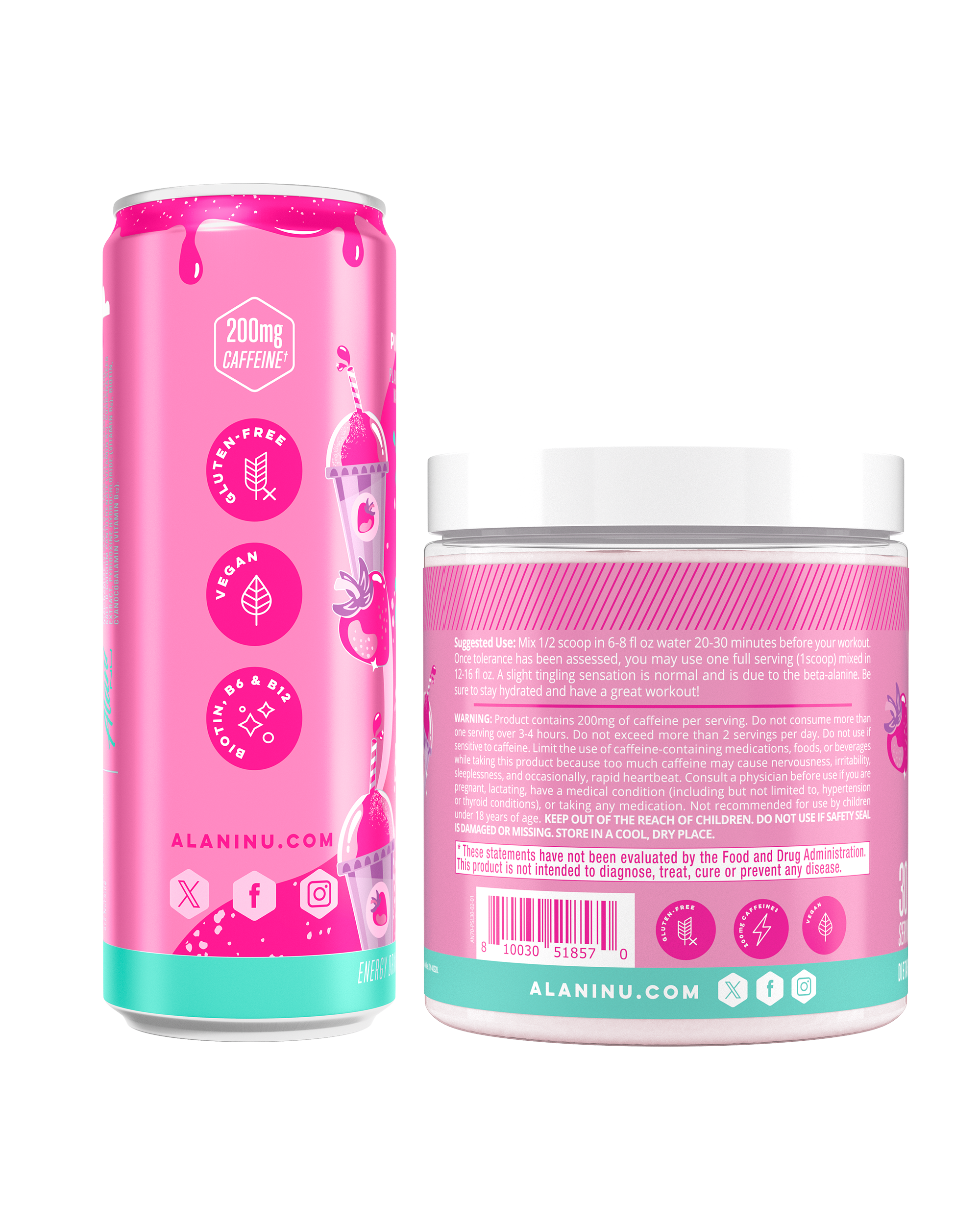 Energy Drink & Pre-Workout - Pink Slush